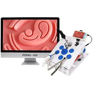 Bionische Thoracoscopie en Laparoscopische Chirurgie Training Box Simulator Kit voor medische leermiddelen met 4 chirurgische instrumenten en 9 trainingsmodules,A-30°lens