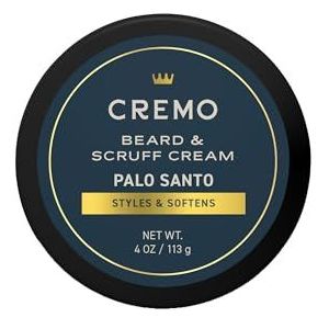 Cremo Beard & Scruff Cream, Palo Santo (Reserve Collection), 110 ml, Soothe Beard Itch, Condition en Open Light-Hold Styling voor Stubble en Scruff (productverpakking kan variëren)