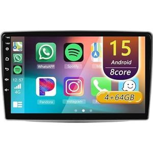 Android 15 Radio,voor Alfa Romeo MiTo 955 2008-2016, 9 inch Touchscreen Autoradio met Wireless CarPlay Android Auto Bluetooth WIFI GPS-navigatie swc(A 4core (2G+32G))