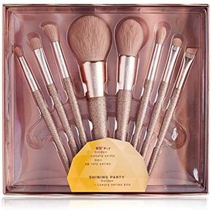 Eljjhah 8 stuks professionele foundation borstel poeder blusher Contour potlood oogschaduw make-up borstels Synthetisch haar cosmetica (handvat kleur: geschenkdoos en T266)