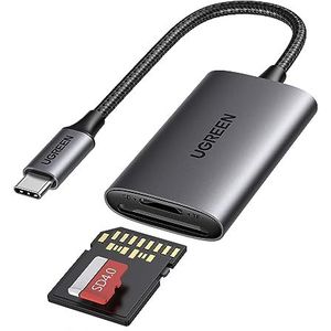 UGREEN USB C Kaartlezer SD 4.0 SD/TF 2 in 1 Aluminium Externe Geheugenkaart Adapter.