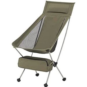 Draagbare Campingstoel Ultralichte Rugzak Campingstoel Reizen Wandelen Opvouwbaar Draagbaar Outdoor Strandrugzakstoel, Ademend Dubbelzijdig Gaas Regiestoel Visstoel(Grün,46 * 44 * 103cm)