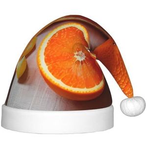 SSIMOO Verse Oranje Fruit Heerlijke Kinderen Pluche Kerst Hoed – Vakantie Decoratieve Hoed Voor Feesten, Feestelijk Plezier, En Meer