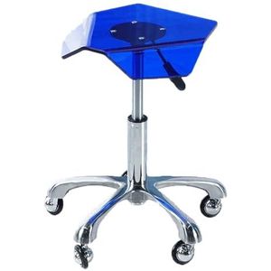 Zadelkrukstoel, Acryl Hydraulisch Rollende Draaibare Verstelbare Krukstoel, Ergonomische Rolstoel For Tandartsstylist Tattoo Artist(Color 2)