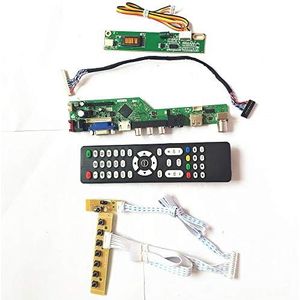 Voor B170PW03 V6 V7 lcd scherm panel 1CCFL 30Pin LVDS Remote+Inverter+toetsenbord VGA HDMI AV USB RF T.V53 controller board DIY kit (B170PW03 V6)