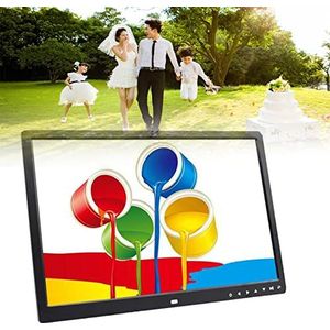 17 ""digitale fotolijst Elektronische fotolijst, 1440x900 wekker MP3 MP4 afstandsbediening 1080P HD, klokspeler, huisversierd frame, beste cadeau