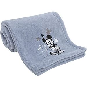 Disney - Mickey Mouse - Deken - Lichtblauw - Super Soft Coral Fleece