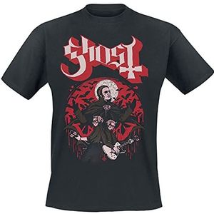 Ghost Guitars T-shirt zwart XL 100% katoen Band merch, Bands