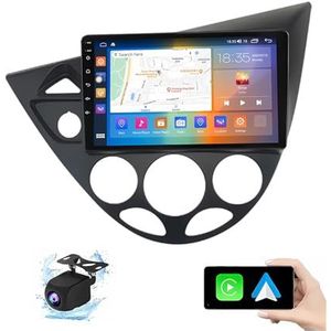 Android 13.0 2 Din Autoradio 10"" Touchscreen Auto Stereo Voor Ford Focus Fiesta 1998-2004 Met Draadloze Carplay Android Auto GPS Navigatie AHD Omgekeerd Beeld Stuurwielbediening(P1(1G+16G))