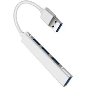 4 in 1 USB 3.0 HUB Hoge snelheid USB3.0 OTG 4-poorts USB C HUB Multi-splitteradapter(USB Silver-A)