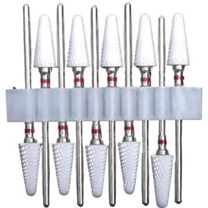 Nagelschuurkop, Set van 10 keramische nagelboortjes met 3/32'' schacht for elektrische nagelvijlen(10pc-e18d)