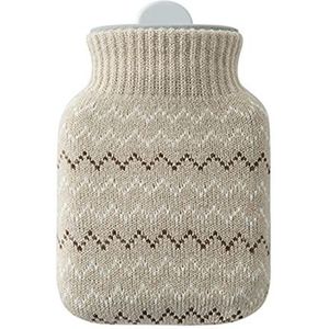 Lekvrije warmwaterkruik voor warm water, mini-warmwaterkruik met overtrek, warmwaterkruik van natuurlijk rubber, biedt warmte en comfort, ideaal voor de winter