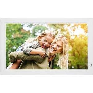Digitale Fotolijst, Instelbare Helderheid Smart Photo Frame Picture Preview Plug and Play 100-240V 21,5 Inch voor Cadeau (EU-stekker)