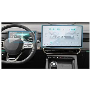 Displaybeschermfolie Voor Jetour Voor Shanhai L9 2023 2024 2025 15,6 Inch Auto-interieur Dashboard Scherm TPU Navigatie Beschermfolie(Navigation+Instrument)