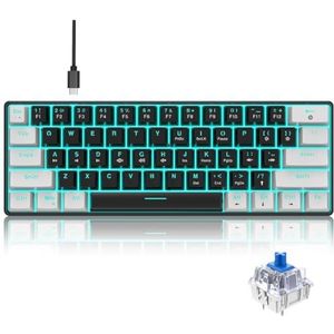 Muis 61Keys RGB Backlit Gaming Toetsenborden van het draad Mechanische Toetsenbord