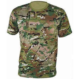 Highlander Mens T-shirt met korte mouwen Katoen Militaire Camouflage T