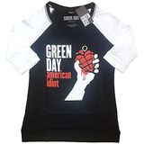 Green Day Unisex Raglan Tee: American Idiot - XXXX-Large - Black,White