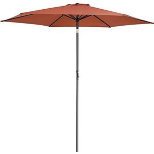Kingsleeve parasol Ø300cm met slinger - kantelbaar - waterafstotend - terracotta
