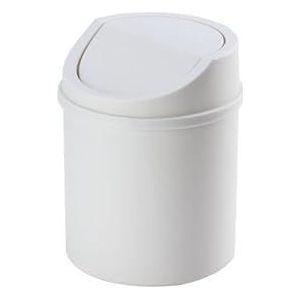 kekafu Mini Desktop Bin Kleine Prullenbak Slang met Deksel, Slaapkamer Vuilnisbak Vuilnisbak Schoonmaak Werkruimte Opslag