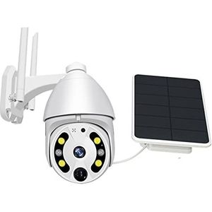 Zonne-beveiligingscamera Draadloos Buiten Outdoor Solar Security Camera 3G 4G Sim-kaart Oplaadbare Batterij Aangedreven Video Surveillance 4MP PTZ CCTV PIR Motion voor huisbeveiliging (Size : 2MP WIF