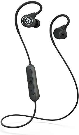 Jlab Audio Fit Sport 3 draadloze oordopjes, bluetooth oordopjes met flexibele oorhaakjes met geheugendraad, IP55 zweetbestendigheid, ruisisolatie en aangepast EQ3-geluid, zwart