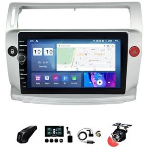 BOJONTN 22,9 cm (9 inch) Android 12 Autoradio 2 DIN voor Citroen C4 2004-2014 met achteruitrijcamera stuurbediening Bluetooth GPS Navi CarPlay Wireless FM WiFi (grootte: S400 4+64G)