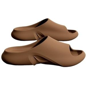 Slippers, Dikke zool Zomer Heren en Dames Badkamer en Buiten Draag Comfortabele Pantoffels,voor dames en heren(Khaki,45 EU)