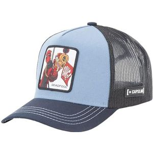Capslab Deadpool Marvel Light Blue Trucker Cap - One-Size