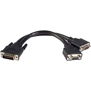 Startech.COM DMS-59 Adapter Y-kabel - DMS59 LFH59 (stekker) naar 2 x VGA (bus) - splitter