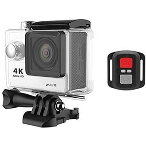 Actiecamera, Origineel 2 0mp Wifi Action Camera, Outdoor 1080P 60FPS 2.0 ""Ultra HD 4K, Mini-helmcamera, waterdichte sportcamera(White)