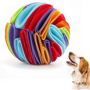 BOSREROY Nosework Interactieve Puzzel Vilt Bal Speelgoed voor Honden - Traktatie Doseren Snuiven Hondenvoer Spel