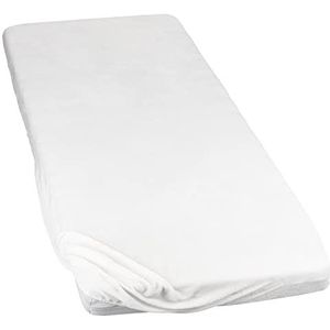 Moon Hoeslaken kasjmier touch, hoeslaken ca. 140x200 cm met super zacht oppervlak - wit