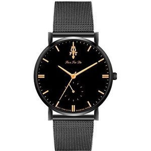 Elegant Mannen Horloge van het Metaal van het staal Mesh Belt wrap armband kwarts polshorloge (Size : 2)