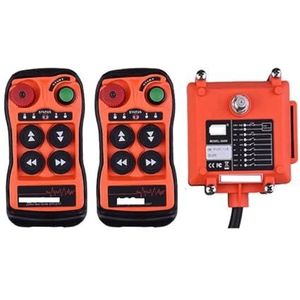 Afstandsbediening Kraan Industriële kraanafstandsbediening Dual Speed ​​Solid Crane Hoist Ondersteuning for draadloze afstandsbediening(2T 1R,Q404-2SPEED_AC38O)