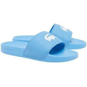 Lacoste Serve Slide damessandalen, blauw (Light Blue Croc), maat 38