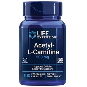 Life Extension - Acetyl-L-Carnitine - Voedingssupplement - 500 mg - 100 Capsules