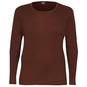 DILLING Plus Size Shirt Van Merinowol Voor Dames Cortenstaal 50