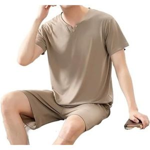 Premium pyjama's for heren, groot en lang, Home Essentials, zachte stretch loungeset, ademend, elastische taille, nachtkleding, ontspannende thuiskantoorkleding, comfortabele outfit for de hele dag(TM