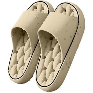 Doucheschoenen, Comfortabele heren binnenhuis badkamer eva sandaal slippers(Khaki,44 EU)
