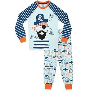 Harry Bear Jongenspyjama, piratenpyjama, slim fit, blauw, 110 cm