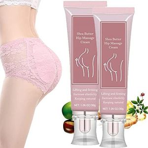 Reshape + Butt Enlarger Enhancement Cream, Bigger Buttock Firm Massage Cream for Women, Sexy Hip Up Cream, Helps Lift and Promotes Growth for Bigger Booty (2 pcs)