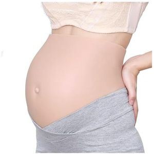 Realistische Zwangerschapsbuik - Zachte Siliconen Simulator met Aanpasbare Band voor Verkleedpartijen, Theater & Fotografie | Lichtgewicht Buikprothese voor Evenementen