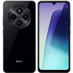 Xiaomi Redmi 14C Draagbare smartphone, 6,88 inch display, 4 + 128 GB, 120 Hz, hernieuwingssnelheid, 5160 mAh, levensduur tot 22 uur video afspelen, zwart