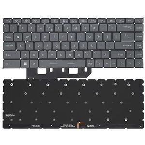 Russisch Amerikaans laptoptoetsenbord voor MSI GE66 GP66 voor Raider MS-1541 GS66 voor Stealth MS-16V1 MS-16V2 MS-16V3 MS-14C1 MS-14C2 RGB-achtergrondverlichting(US Grey Backlit)