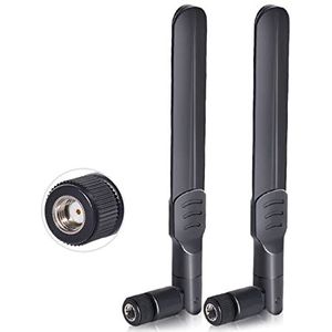 Bingfu Dual Band WiFi 2.4GHz 5GHz 5.8GHz 8dBi MIMO RP-SMA Male Antenna (2-Pack) for Wireless Router Mini PCI Express PCIE Network Card WiFi Adapter Security Camera