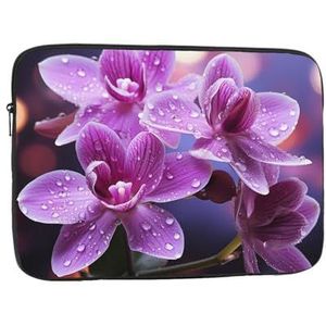 Paarse Bloem Laptop Sleeve Case 10 ""Laptop Tas Shockproof Beschermende Notebook Case Computer Draagtas Case