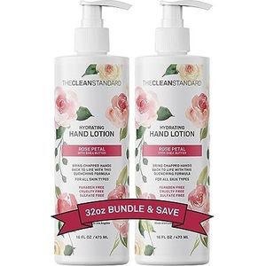 THE CLEAN STANDARD Hydraterende handlotion voor de droge en hydraterende huid met karitéboter en rozenblaadjesolie