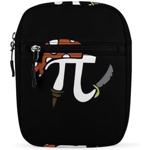 Pi Piraat Mini Crossbody Tas Unisex Anti-Diefstal Side Schoudertassen Reizen Kleine Messenger Bag