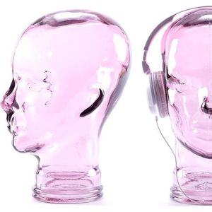 Kare Decoratieve kop glas in verschillende kleuren, kleur: lila