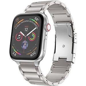 Strap-it Titanium bandje - zilver - Geschikt voor Apple Watch - Afmetingen: 38-40 - 41mm